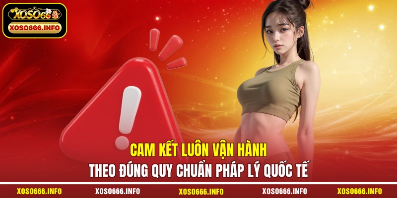 Cam kết luôn vận hành theo đúng quy chuẩn pháp lý quốc tế 