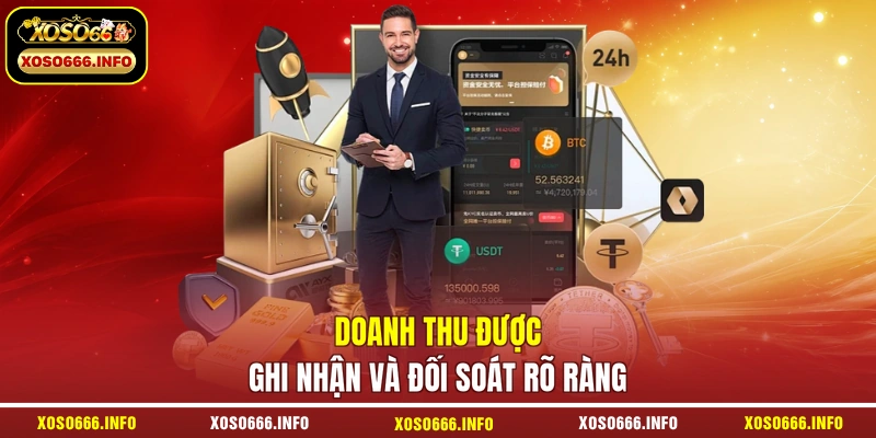 Doanh thu được ghi nhận và đối soát rõ ràng